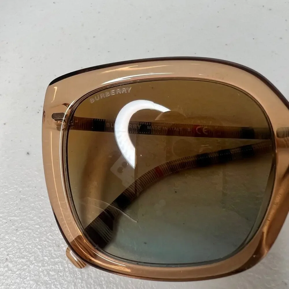 Burberry Tan Square Sunglasses